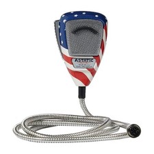 ASTATIC 636L AMERICAN FLAG CB Ham Radio Microphone 4 Pin mic SAME DAY SHIPPING