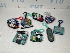 Dude Perfect Lot of 8 Keychain Clips, Trick Shots, Panda, Wheel Unfortunate ECT