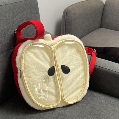 Bag Backpack Cartoon Rucksack Pins Purse Lightweight Clear Adjustable Straps