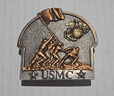 2008 USMC "IWO JIMA 1945" BELT BUCKLE BRADFORD EXCHANGE MARINE CORPS