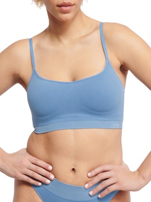 Sloggi Padded Bralette EVER Camomile Non Wired Hook & Eye Bra Seamless Lingerie