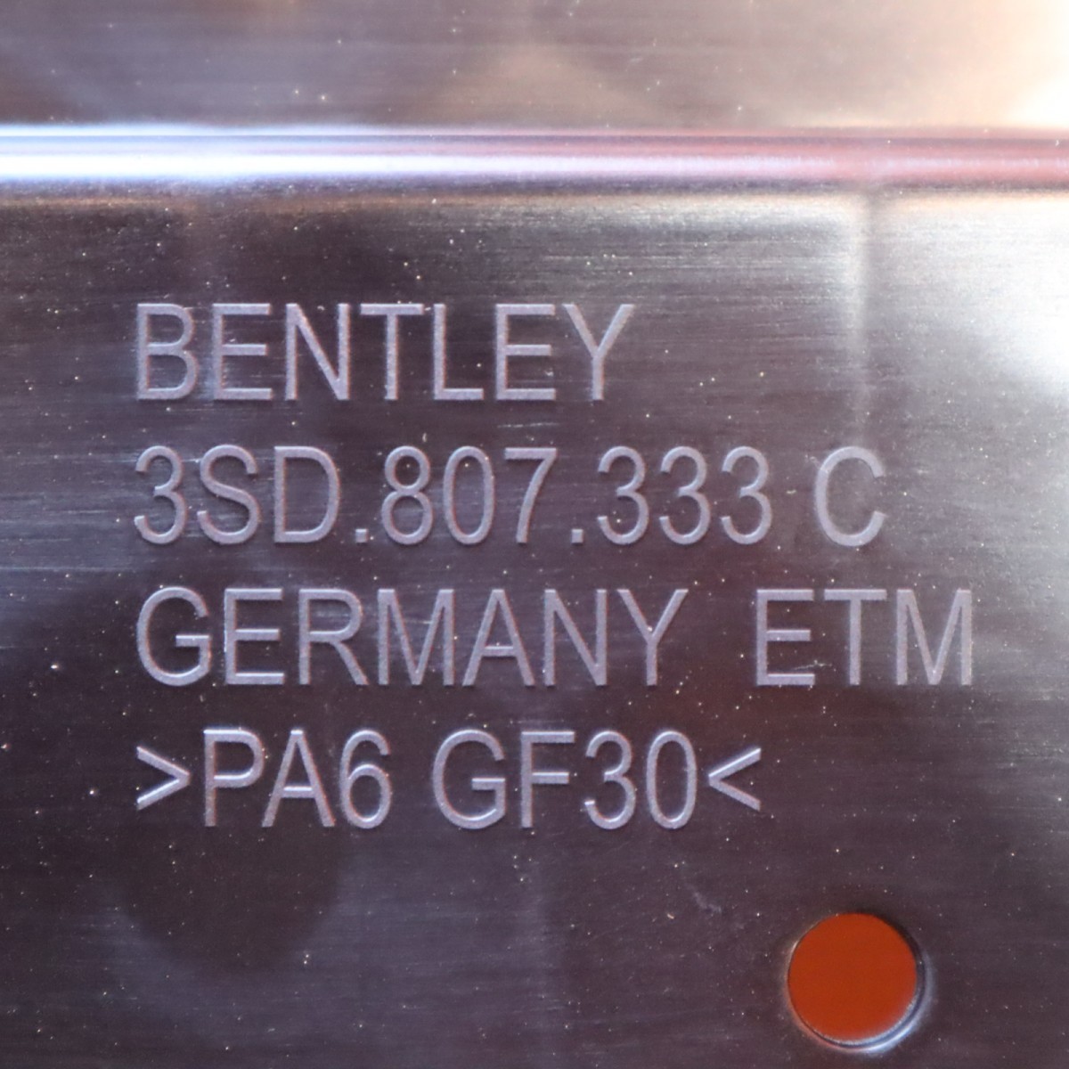 BENTLEY GT GTC RADIATOR SUPPORT LOWER 2019 2020 2021 3SD 807 333 C OEM