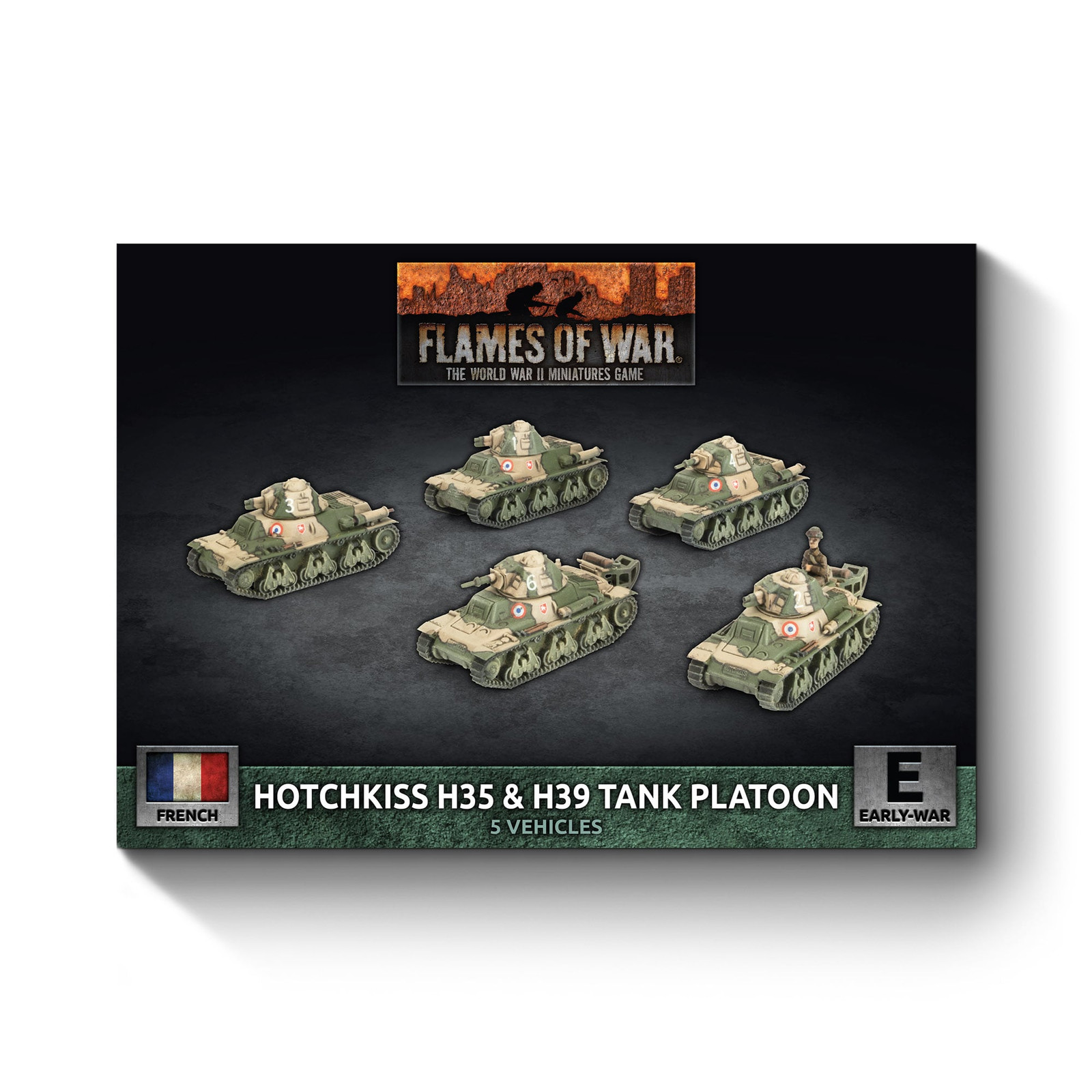 Flames of War French H35H39 Hotchkiss Tank Platoon x5 vehicles 10690₽