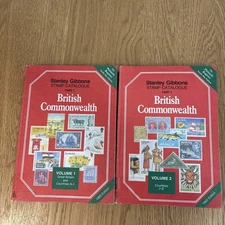 Stanley Gibbons Part 1 British Commonwealth 1993 Edition Volume 1 And 2 Stamps