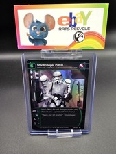 star wars tcg card game rare card FOIL rare in case stormtrooper patrol 160/180