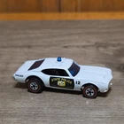 Vintage rare Hot Wheels Redline State Police Cruiser Radar Car White hk !!! nice