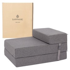 Z Bed Single | Chair Bed | Futon Mattress | Trifold Futon Mattress |Foldable Mat