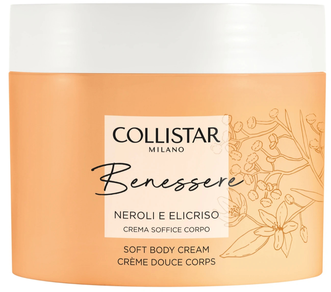 COLLISTAR BENESSERE NEROLI E ELICRISO CREMA SOFFICE CORPO IDRATANTE 200ML