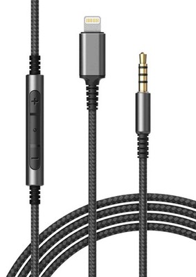 (Apple MFi Certified) Replacement Headphone Cable with iPhone Lightning Conne...