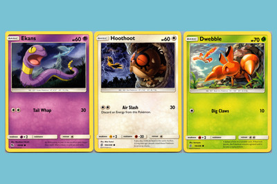 Connected Story 3 Card Set, Ekans 26/68 Hoothoot 165/236 Dwebble 10/236