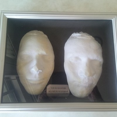 Hydrocal Replicas Joseph & Hyrum Smith Framed Death Masks LDS Limited Ed. 23/100