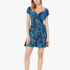 Free People A Thing Called Love Mini dress Navy Combo Size 0