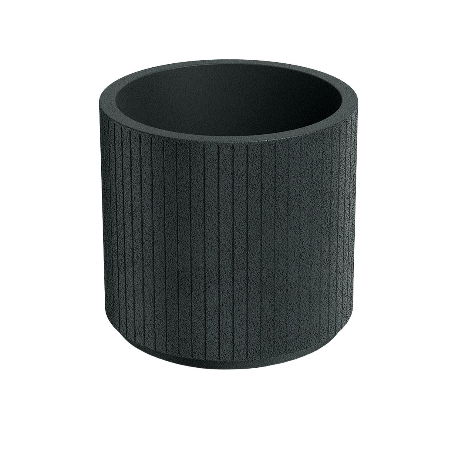 Pot de fleurs graphite 38 cm Prosperplast au design élégant et finition mate