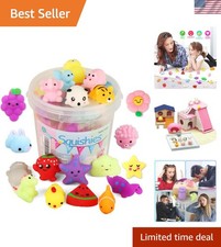 Kids' 24pc Mini Kawaii Mochi Squishy Toy Set - Perfect Party Favors  Gifts