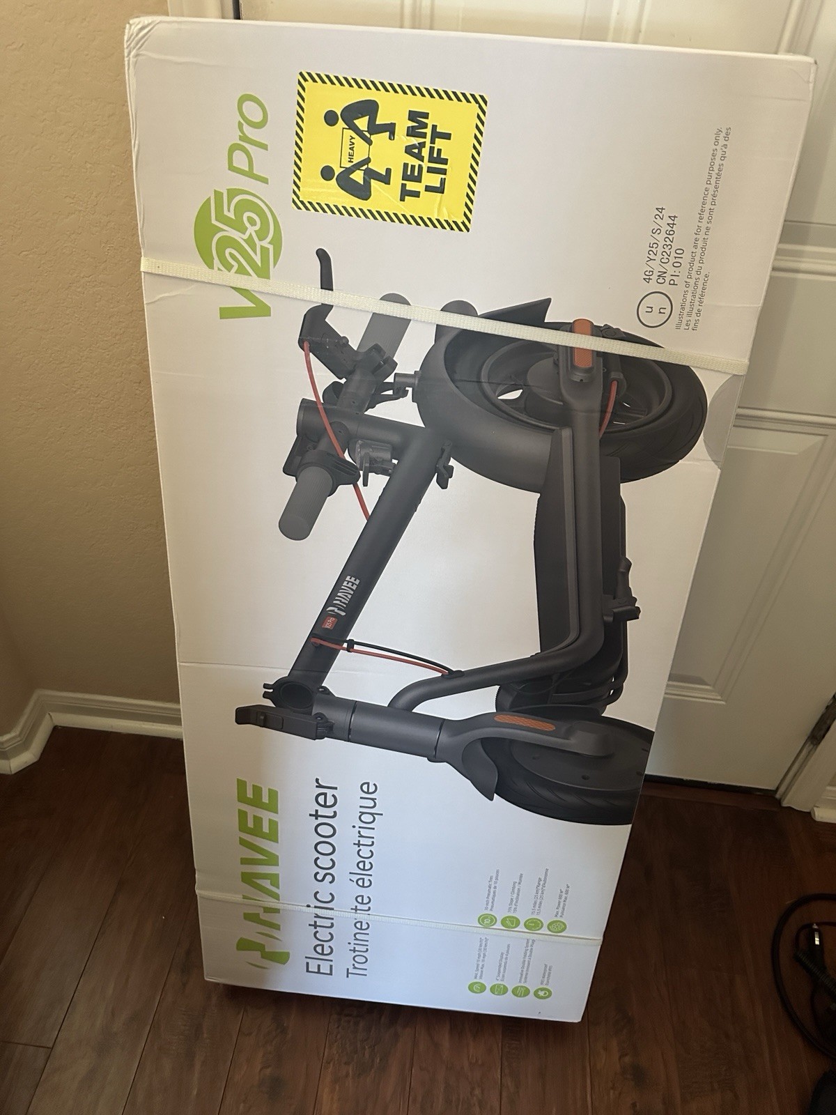 Navee V25Pro Electric Scooter 600W Adult Foldable E-Scooter 10" Tires Waterproof