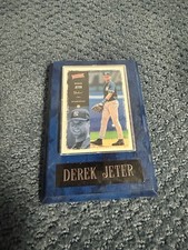 Derek Jeter baseball Card Wooden Plaque New York Yankees