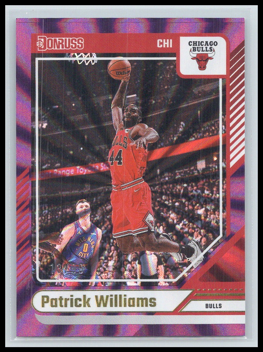 Patrick Williams #96 2024-25 Donruss Holo Purple Laser #/99