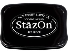SZ000031 Full-Size StazOn Multi-Surface Inkpad, Jet Black