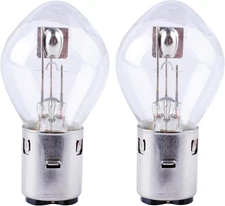 Poweka S2 12V 35/35w Chinese Scooter Light Bulb Fits for 50cc 150cc white 