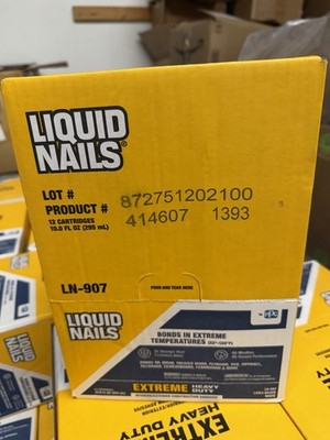 Liquid Nails Ln-907 Extreme Heavy Duty Construction Adhesive 10.0 Fl Oz (12 pack