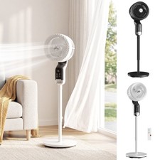 41" Pedestal Fan with Remote 85° Oscillating 8 Speeds Adjustable Height