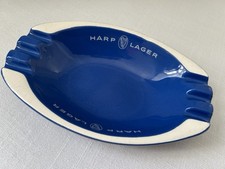 Breweriana Harp Lager Ceramic Ashtray  Bristol Pottery Made In England Vintage