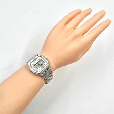 CASIO A1000MA-7JF Premium Series Full Metal Watch Silver Digital 
