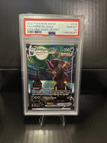 PSA 10 Umbreon VMAX (Alternate Art Secret) 215/203 Swsh07: Evolving Skies Holo