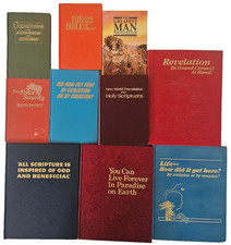 Vtg 1960s-2000s Lot of 10 JEHOVAHS WITNESS BOOKS NWT Revelation RAINBOW BOOKS