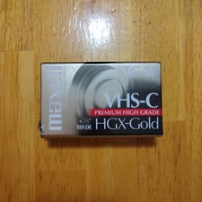 Maxell HGX-Gold VHS-C TC-30 Premium High Grade Camcorder Tape 30min