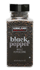 Kirkland Black Pepper Whole Peppercorns 14.1 oz Bulk Spice Premium