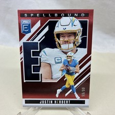 2025 Panini Donruss Elite Spellbound Justin Herbert #35 “E” Red 99/99 Chargers