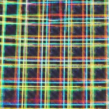 12" X 4ft - Silver Holographic Squares LVG InterCal Specialty Craft Hobby Vinyl