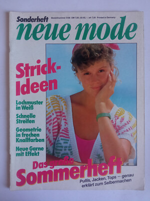 Neue Mode Sonderheft - Das große Sommerheft 1986 - Strick-Ideen