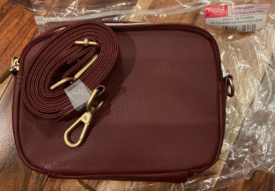 Leather Purse Double Zip Crossbody Thirty One Leather Purse Double