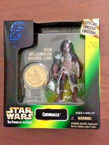 Star Wars Power of the Force 2 POTF2 Special Limited Edition Chewbacca Gold Coin - Picture 1 of 1