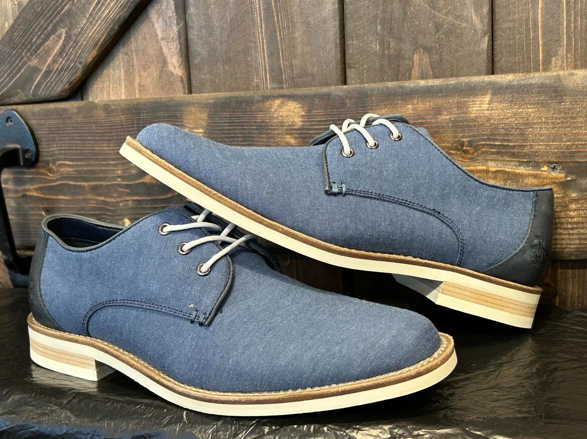 penguin Men's Glen Blue Dress shoe-New! Size --#32f