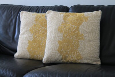 2x Morris & Co 'Elmcote' Sonnenblumen Kissen - Premium Qualität & Top Preis