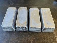FOUR - 5-Pound Hard Lead CWW Ingots 20 Pounds Total 