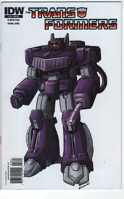 Transformers #18 2011 IDW Comic RI Retailers Incentive Shockwave 1:10 Variant 