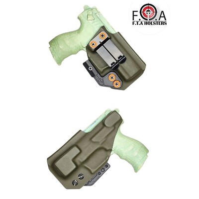 #ad Holster IWB with claw adjustable cant amp; built in wedge OD green Orange Washer $68.00