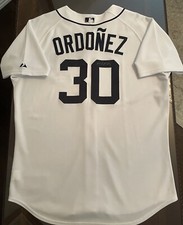 Autographed Magglio Ordonez #30 Detroit Tigers Authentic Jersey Size 50; Issued?