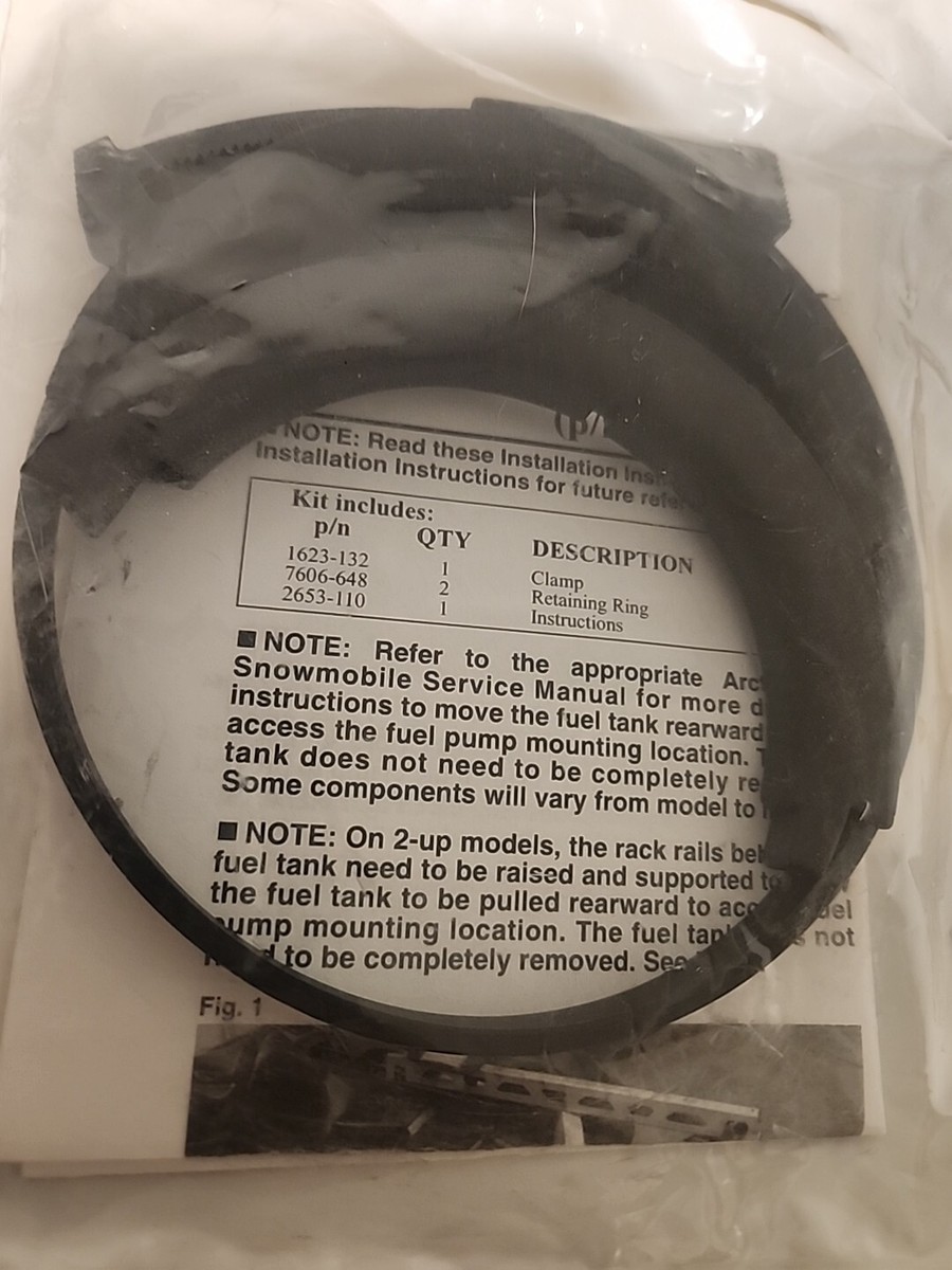 Arctic Cat Snowmobile Fuel Tank Neck Update Kit 0637-496 OEM NOS