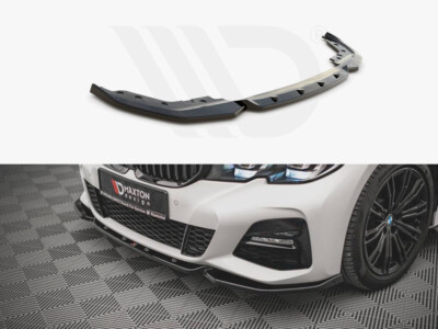 Frontdiffusor Diffusor V5 Maxton Design Glanz Schwarz für BMW 3 G20 / G21 M-Pack
