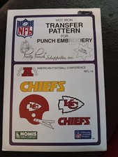 NFL chiefs NFL-14 Hot Iron transfer pattern for punch embroidery