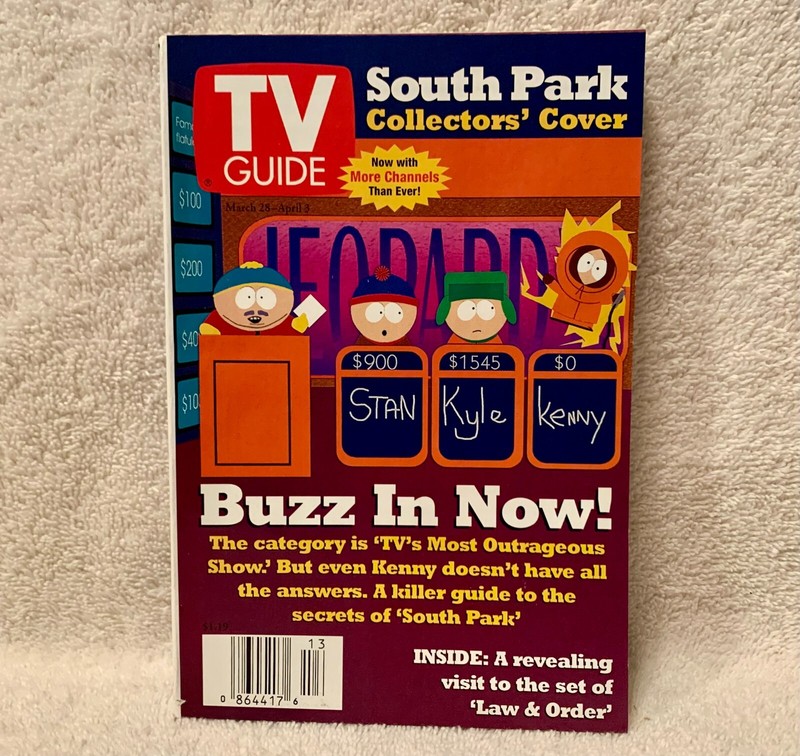 South Park TV Guide - March 28 - April 3, 1998 - "Buzz In Now" - New