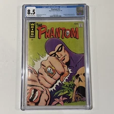 The Phantom #22 CGC 8.5 OW-W pages - King Comics 1967 - Origin in Text
