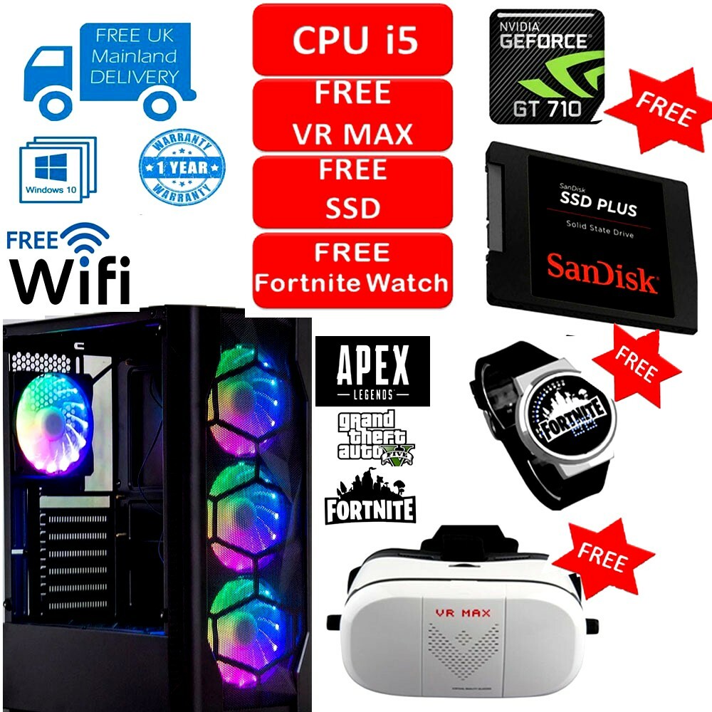 Gaming Pc Gt 710 Apex Legends Fast Gaming PC Computer Intel Quad