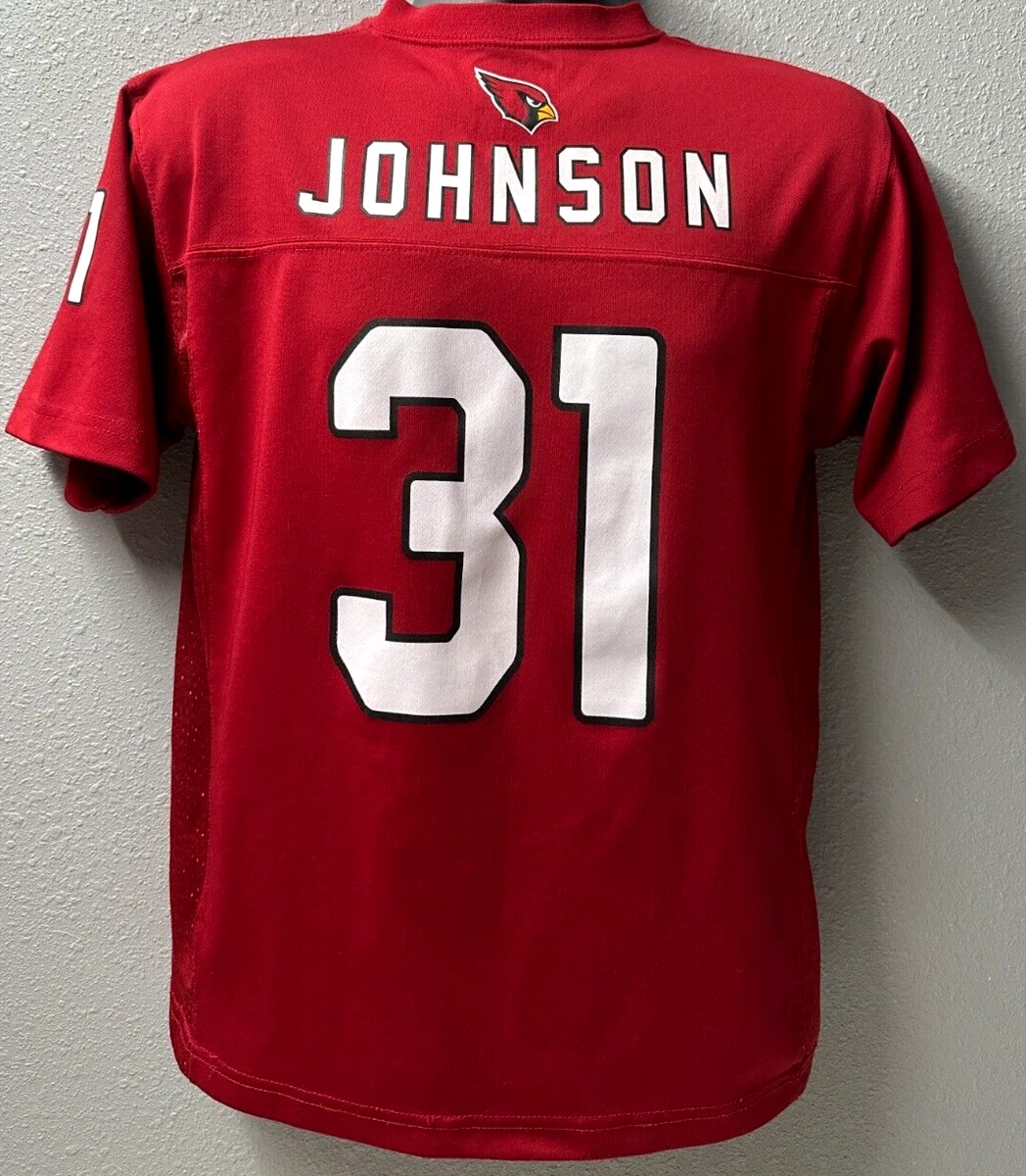 Arizona Cardinals 31 David Johnson Jersey Youth Sz L 14 16 Red Used