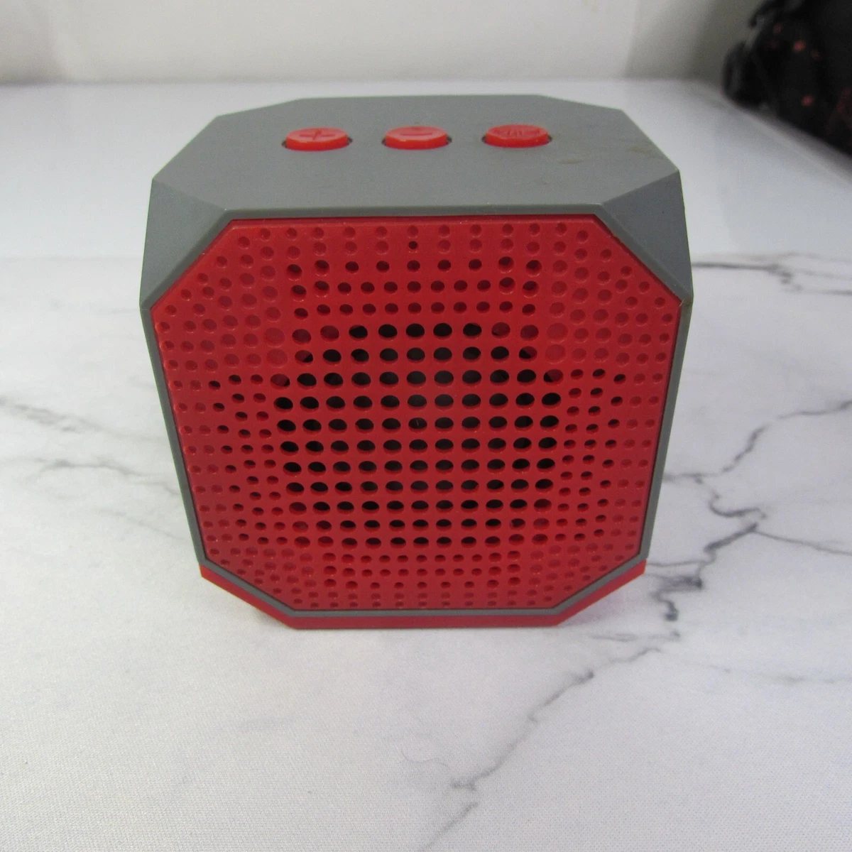 Blackweb BLoX Red Wireless Bluetooth Speaker RED Grey